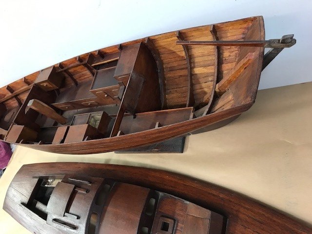 Maquette De Chantier Du Voilier " Nordic Folkboat" Voilier Mythique Des Années 1960-photo-6