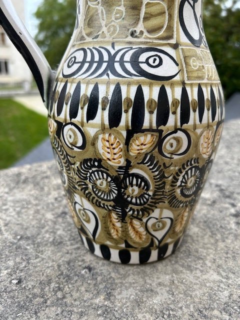 Ceramic Pitcher From Vallauris, 1970s-photo-2