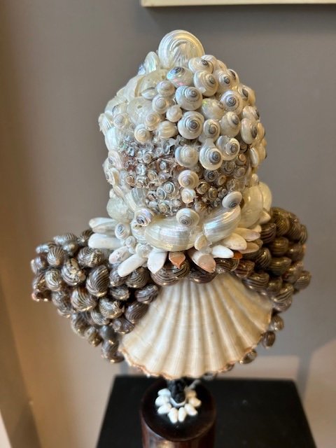 Sculpture Of King Henry IV In Bust Made Of Shells. 20th Century-photo-3