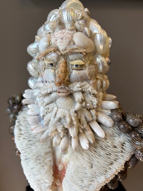 Sculpture Of King Henry IV In Bust Made Of Shells. 20th Century-photo-2