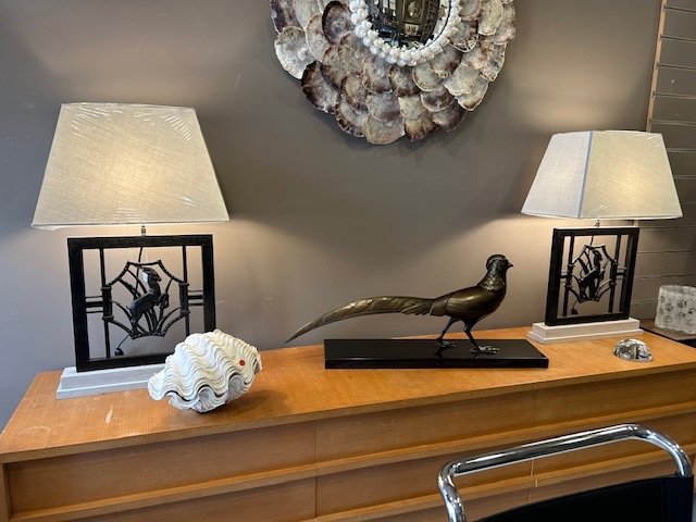 Bronze Sculpture Representing A "golden Pheasant" Art Deco Period And Signed "lorino"-photo-4