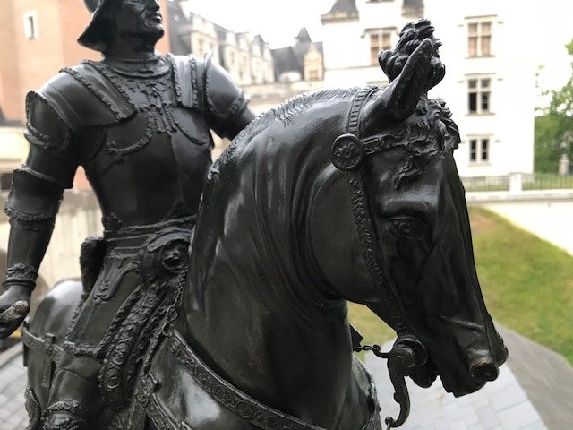 Imposing Bronze Statue Of The " Condottiere  Bartoloméo Colleoni-photo-1