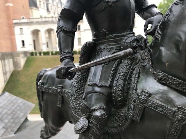 Imposing Bronze Statue Of The " Condottiere  Bartoloméo Colleoni-photo-4