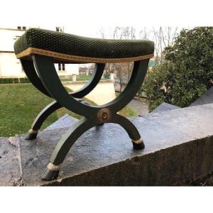 Tabouret Curule Empire Du XIXeme Siècle