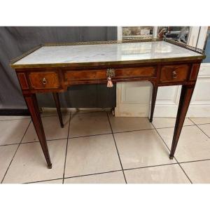 Marquetry Console Table From The Directoire Period, Late 18th Century