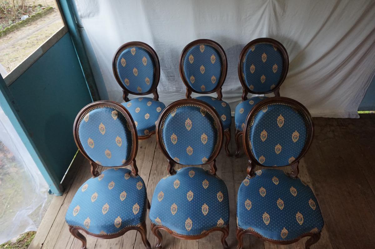 Suite De 6 Chaises Napoléon III