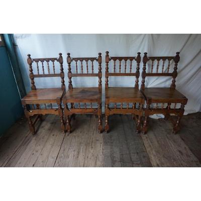 Suite Of 4 Spanish Chairs