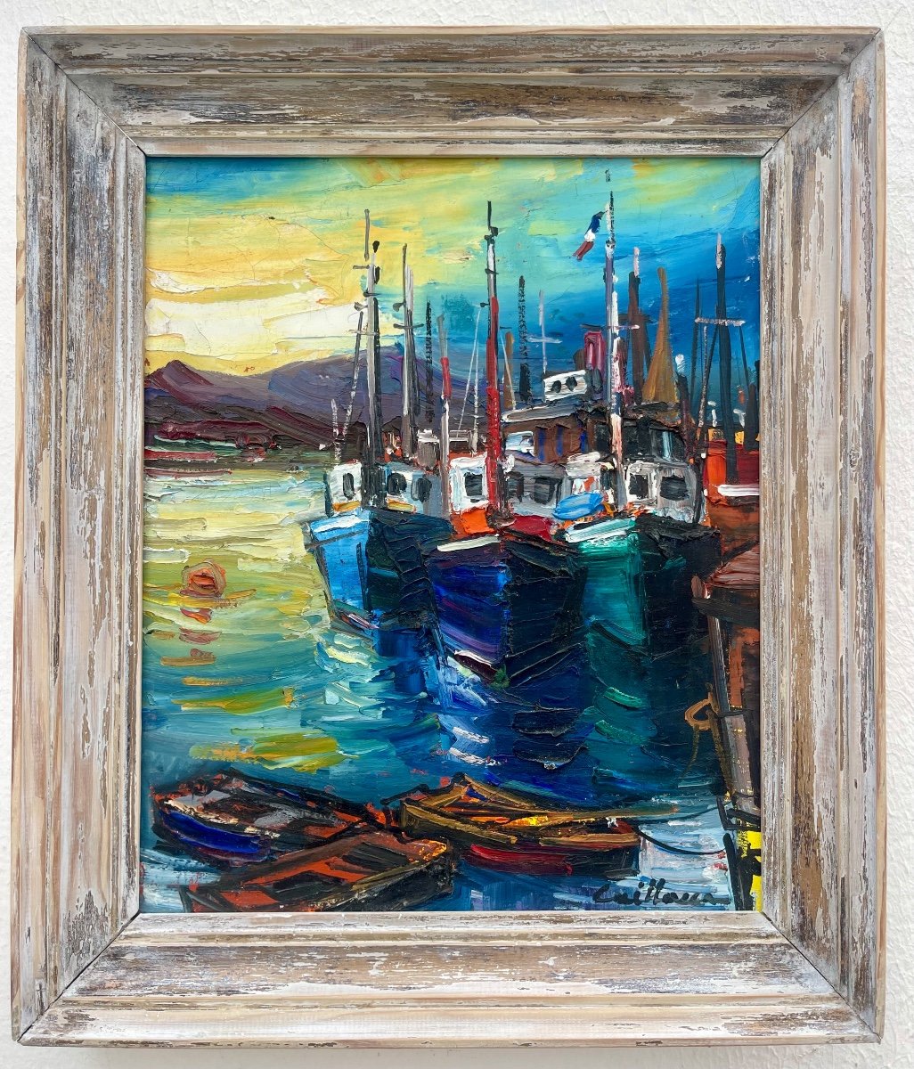 “saint-jean-de-luz - The Port” Rodolphe Caillaux (1904 - 1989)