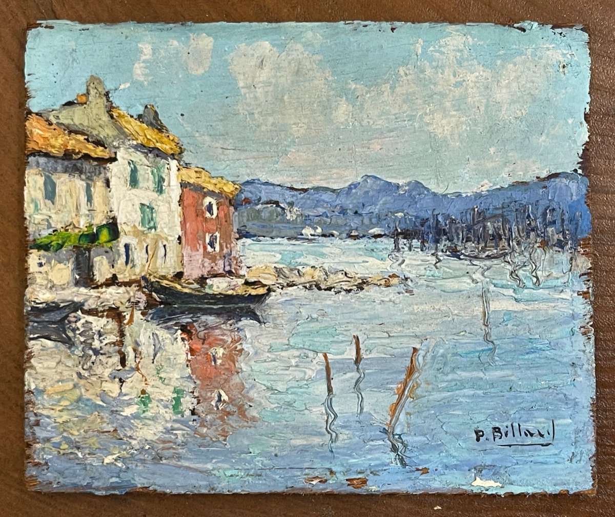 “martigues Bord Du Rhône Le Canal” Pierre Billard (1900 - 1971)-photo-2