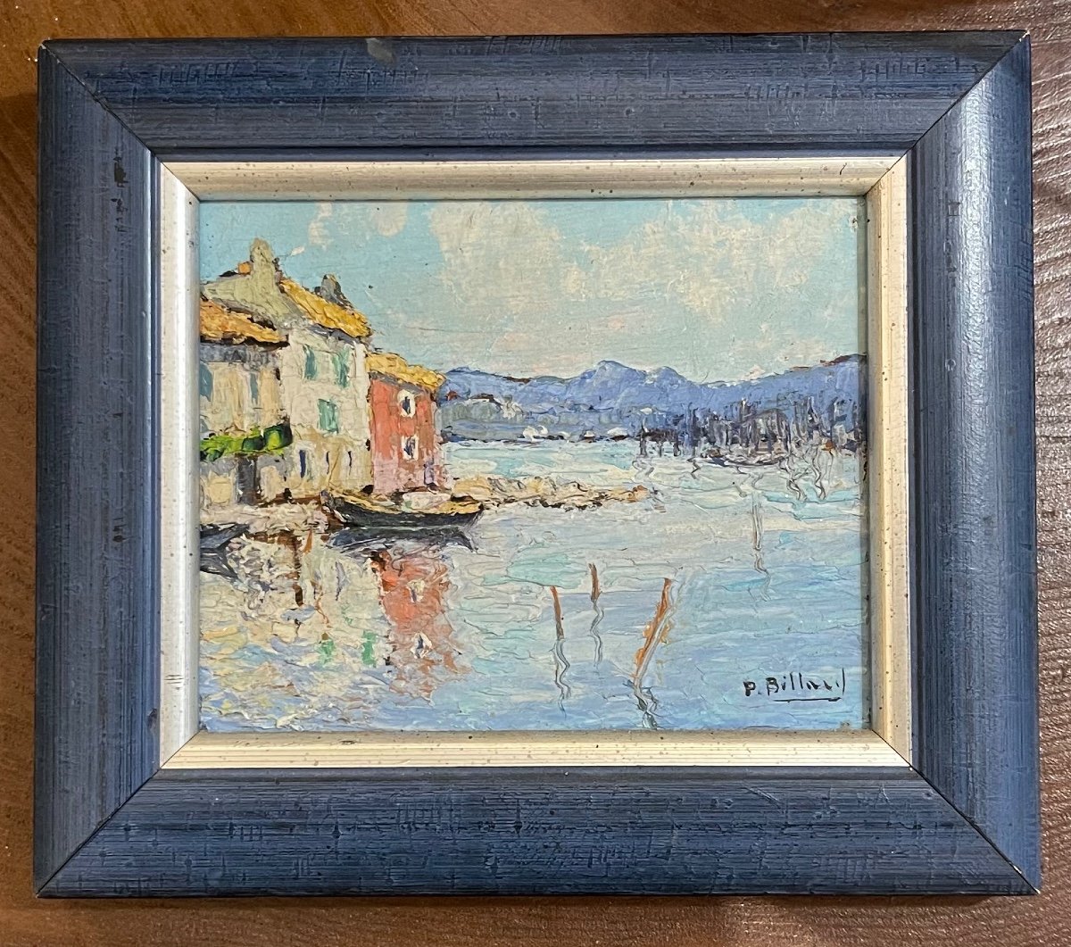 “martigues Bord Du Rhône Le Canal” Pierre Billard (1900 - 1971)