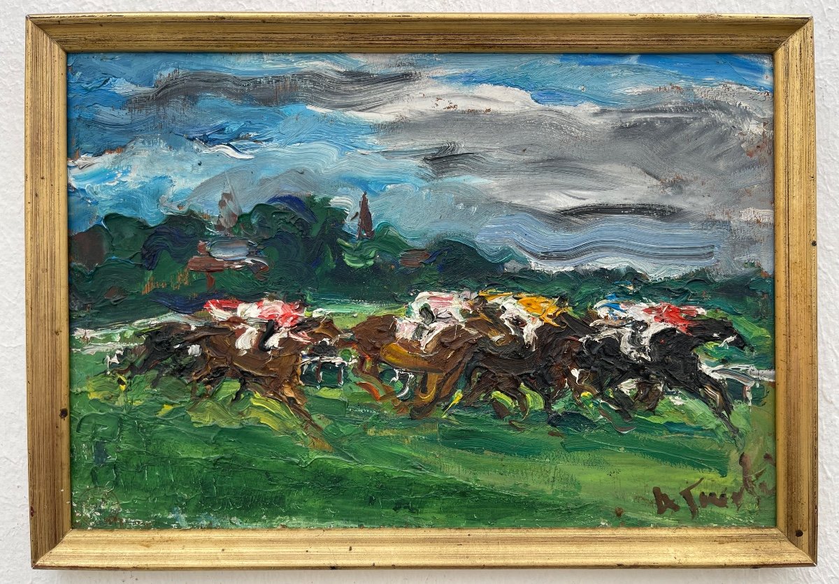 ” Course à Saint - Cloud ”  Adrienne Jouclard ( 1882 - 1972 )