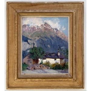 ” Chalet En Montagne ”  Louguinine - Wolkonsky Marie ( 1875 - 1960 )