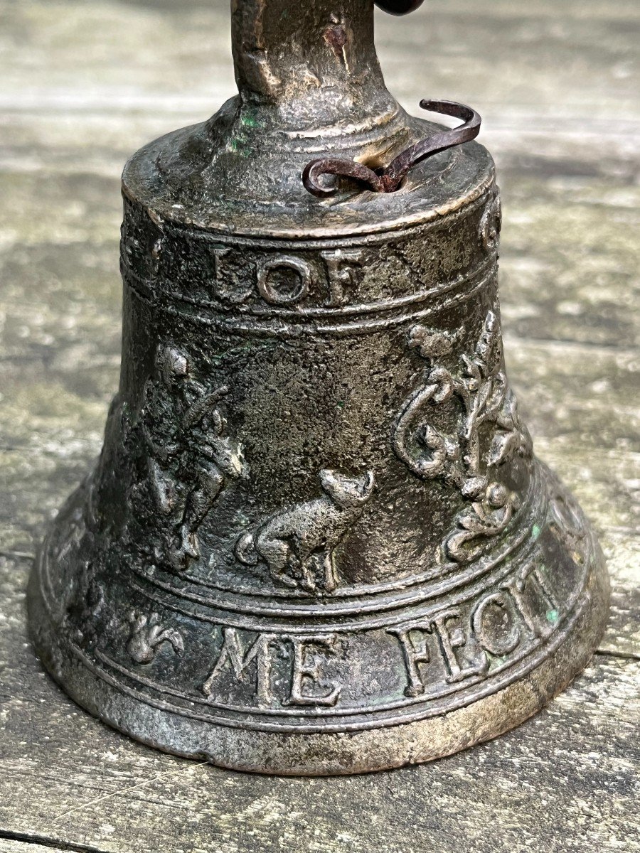 Rare Cloche De Table. Fondée in Mechelen en 1550 Par « Jan Van Den Eynde » (iohannes A Fine)-photo-3