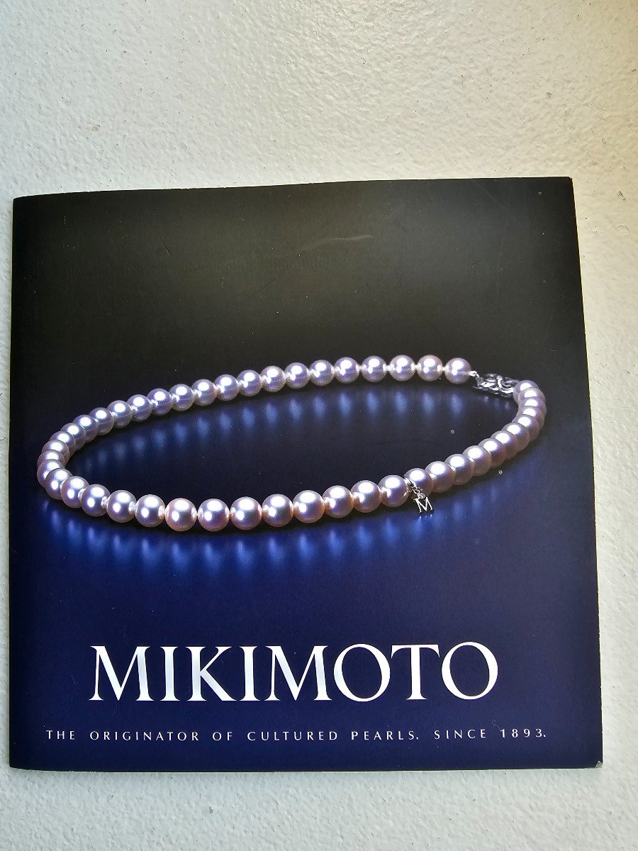 Mikimoto Collier De Perles Et Diamants 5 Rangs -photo-2