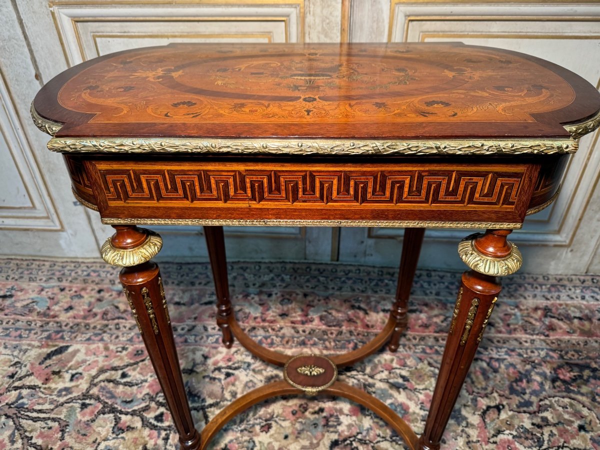 Napoleon 3 Marquetry Worker 19th Century -photo-6