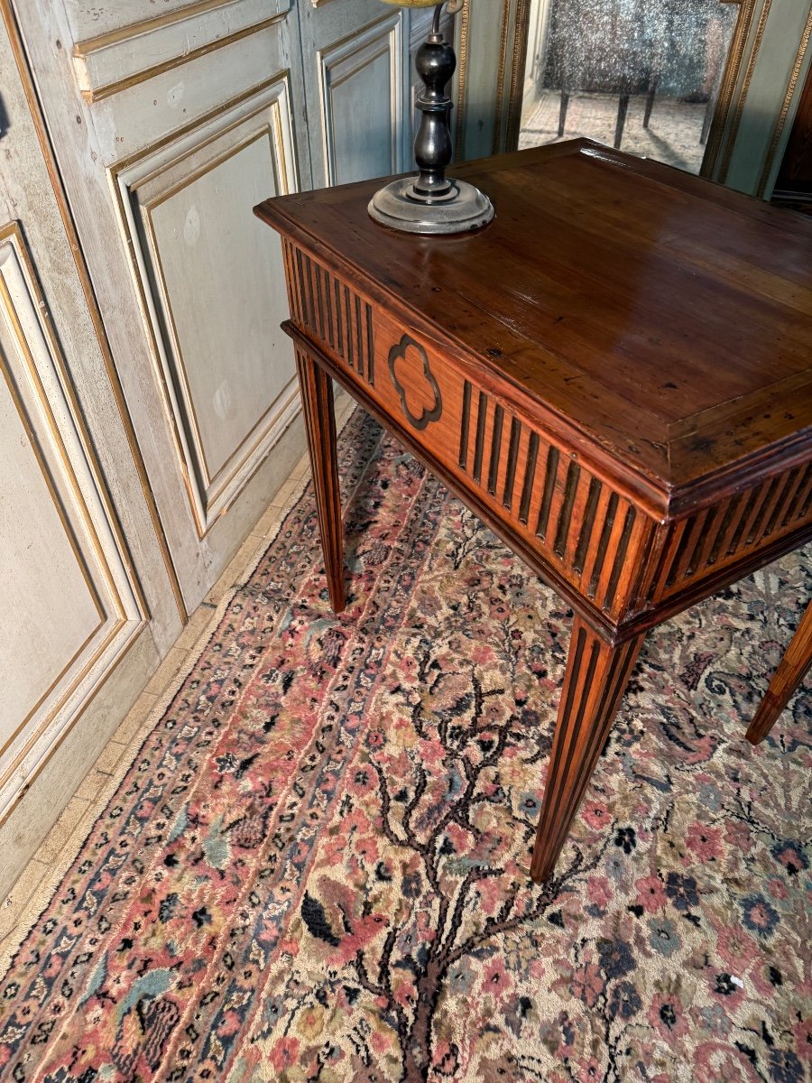 Table D époque Louis XVI En Cerisier 18 Eme Siècle -photo-4