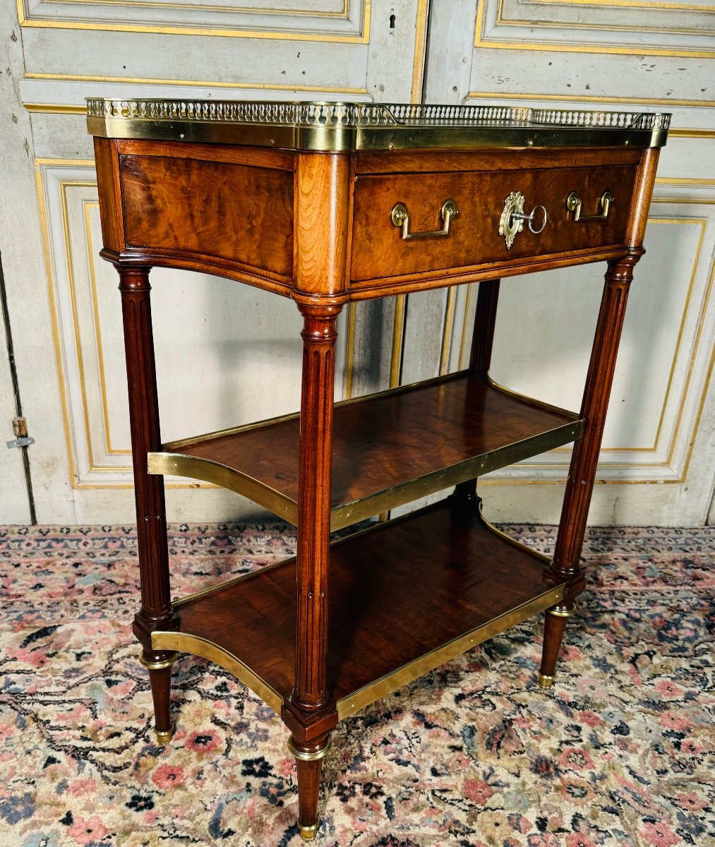 Small Louis XVI Period Console In Mahogany, Late 18th Century 