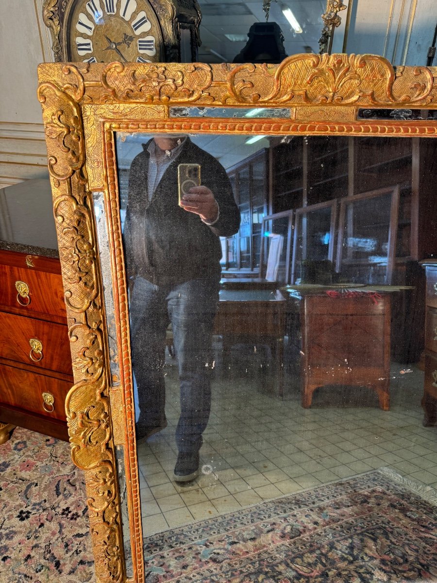 Large Regency Period Mirror, Early 18th Century -photo-2