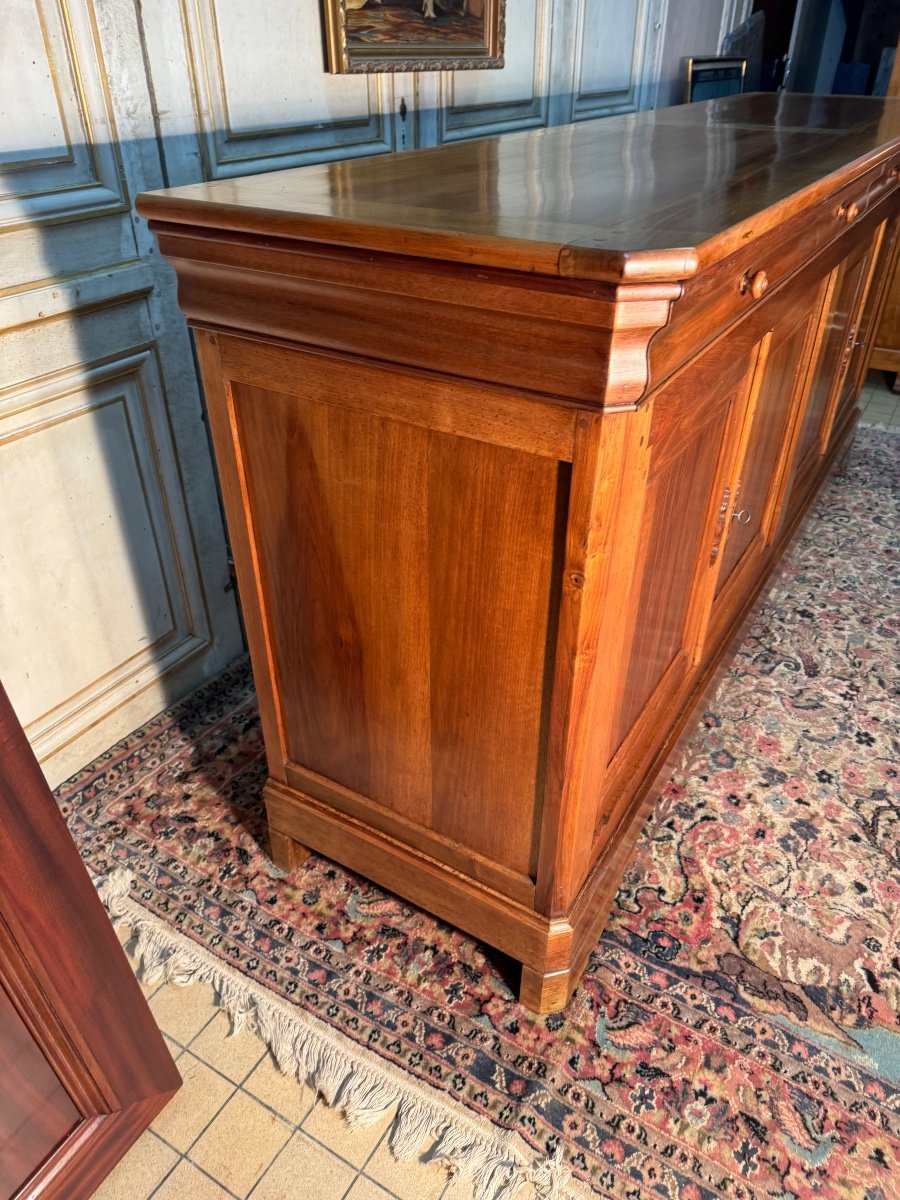 Louis Phillipe 4-door Sideboard With Doucine In Walnut -photo-1