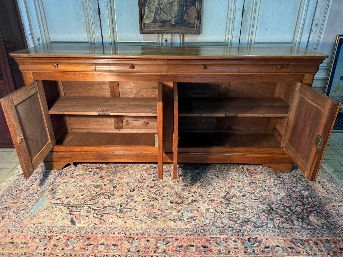 Louis Phillipe 4-door Sideboard With Doucine In Walnut -photo-5