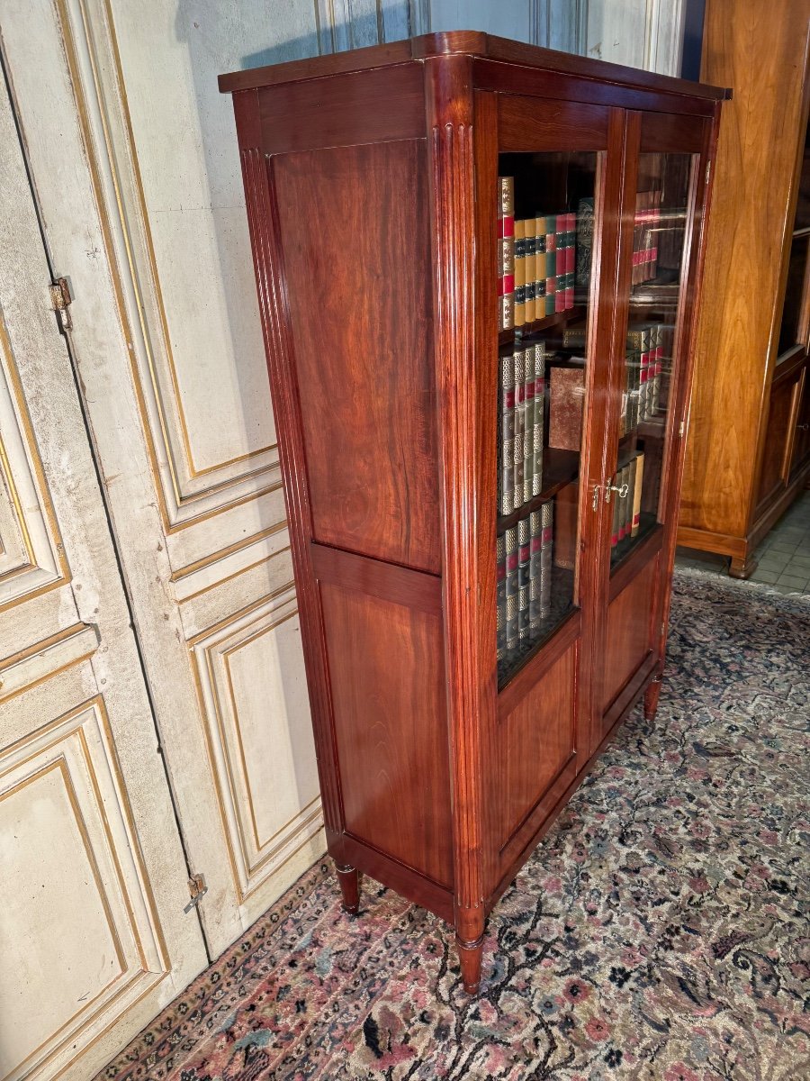 Louis Style Mahogany Bookcase -photo-4