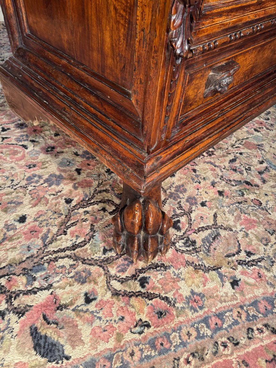 Bambocci Genoese Chest Of Drawers In Walnut, Late 17th Century -photo-1