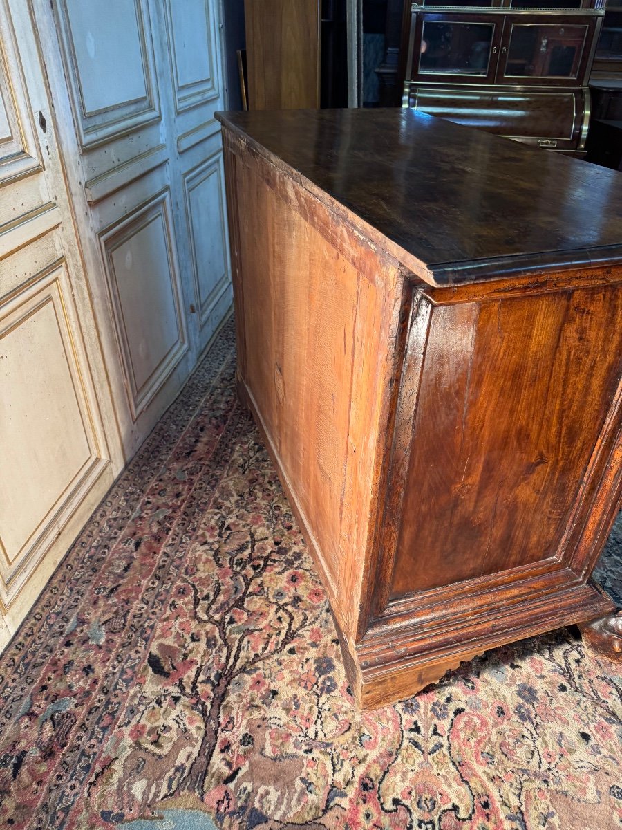 Bambocci Genoese Chest Of Drawers In Walnut, Late 17th Century -photo-2