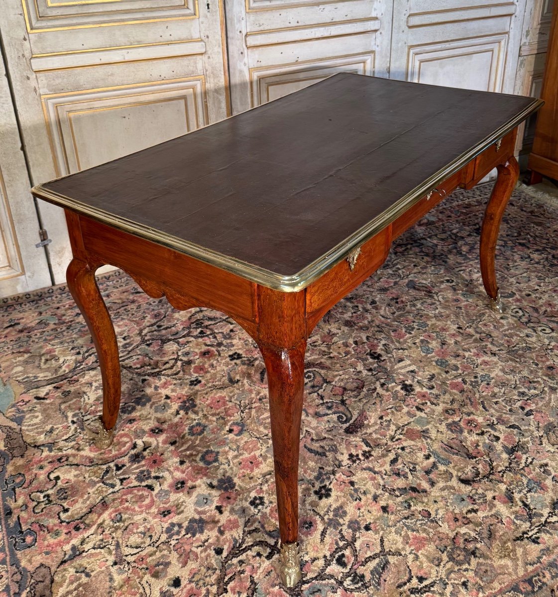 Regency Period Desk Plat Early 18th Century In Cherry Wood -photo-2