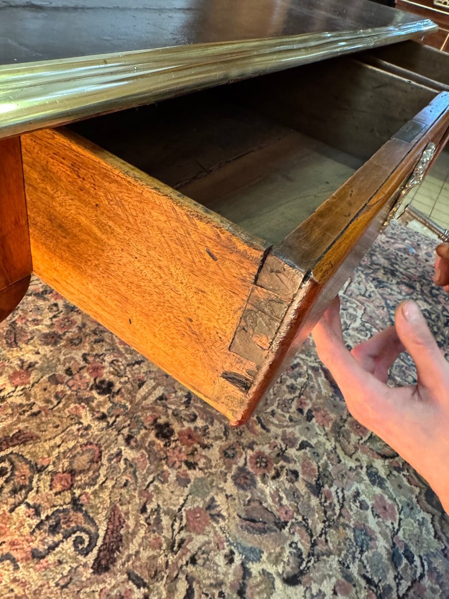 Regency Period Desk Plat Early 18th Century In Cherry Wood -photo-4