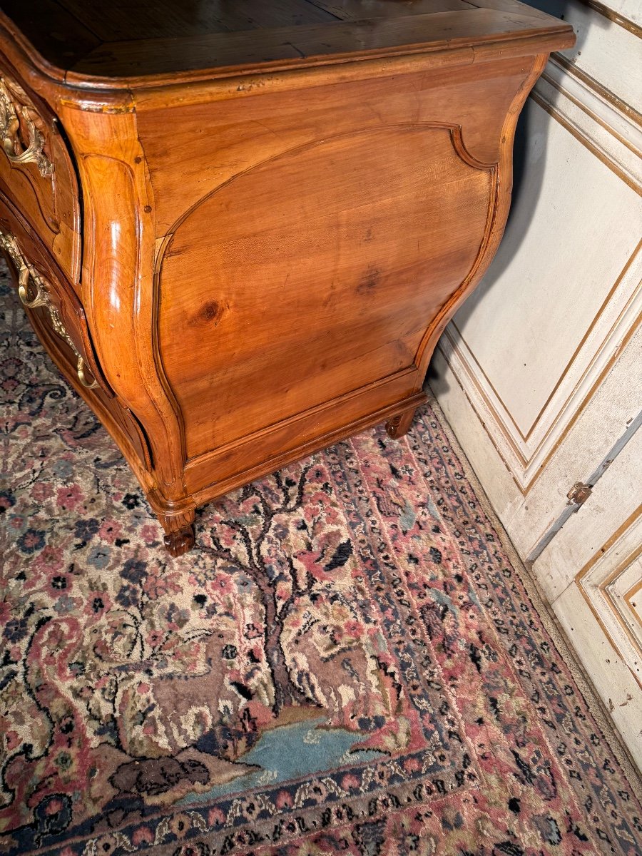 Commode Tombeau Louis XV En Merisier 18 Eme -photo-3