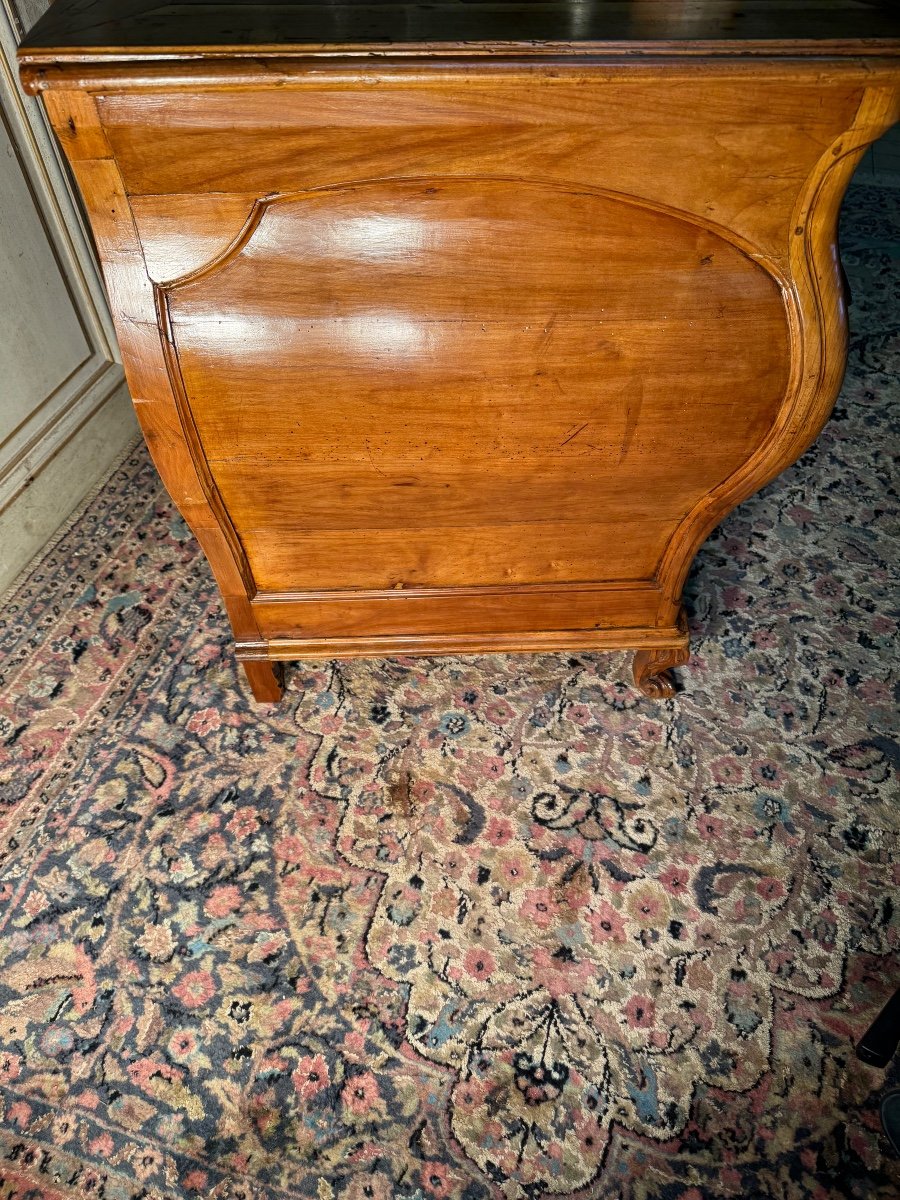 Commode Tombeau Louis XV En Merisier 18 Eme -photo-4