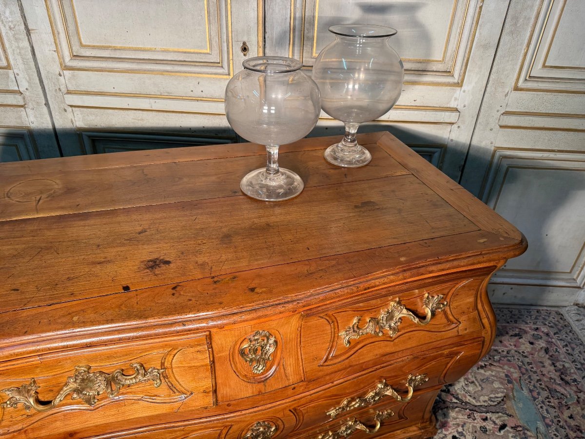 Commode Tombeau Louis XV En Merisier 18 Eme -photo-6