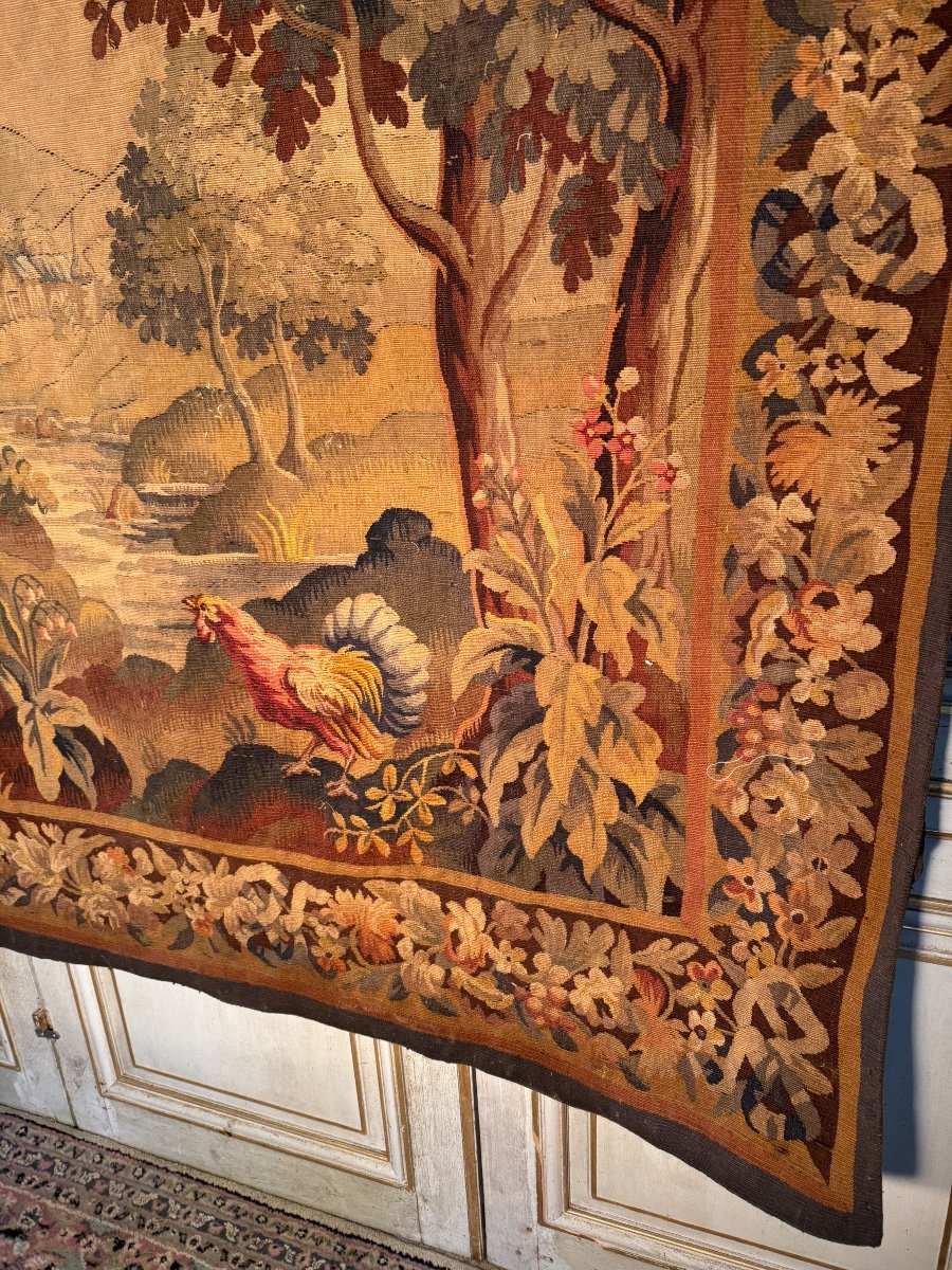 18th Century Tapestry From The Royal Aubusson Factory -photo-3