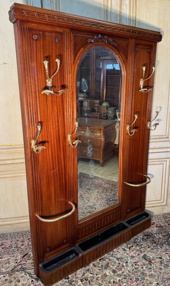 Grand Porte Manteau De Style Louis XVI En Acajou 