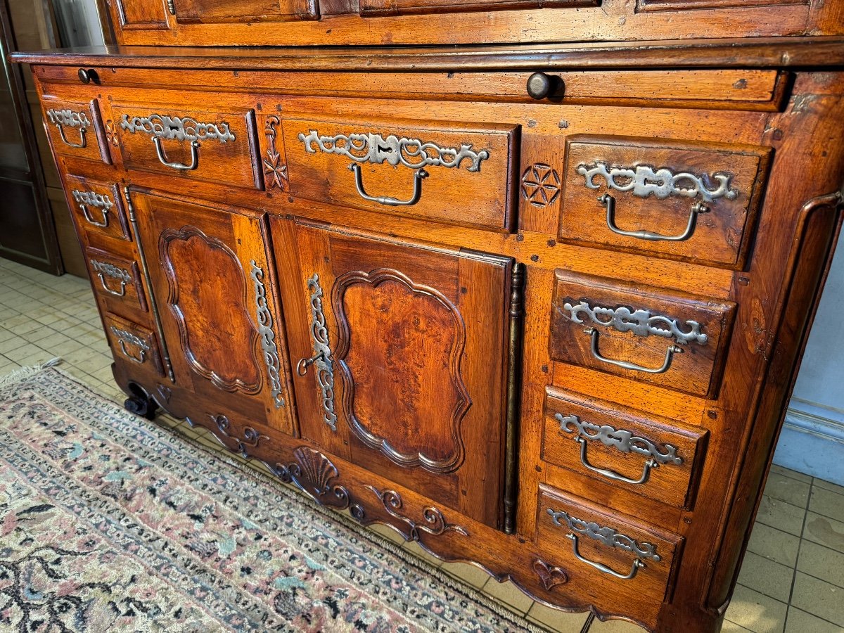 2-body Louis XV Chateau Buffet With Doors On The Sides 18th Century -photo-8