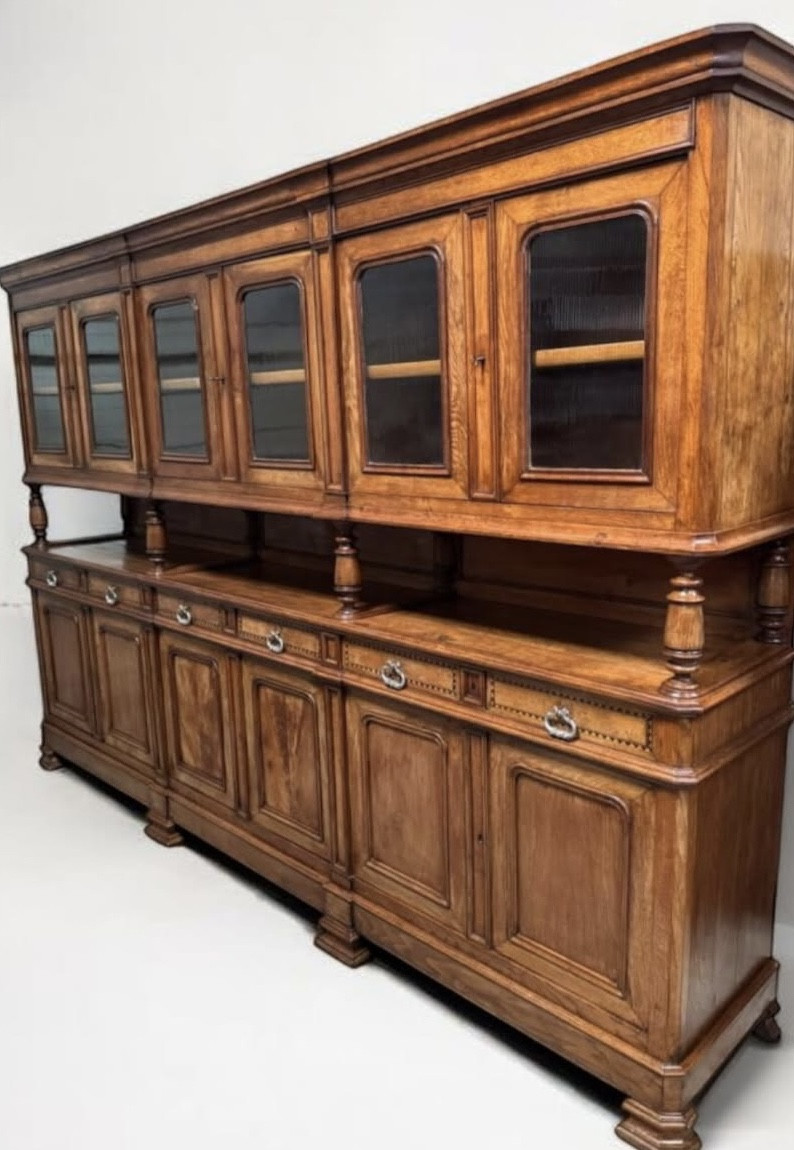 Large 19th Century Kitchen Buffet Or Bookcase 