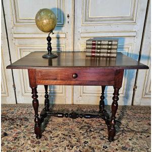 Writing Table In Walnut Louis XIV From The Beginning 18th
