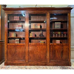 Large 19th Century Mahogany Library 