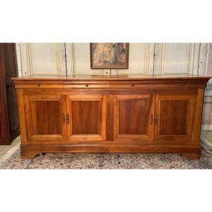 Louis Phillipe 4-door Sideboard With Doucine In Walnut 