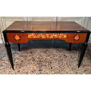 Sue Et Mare Bureau Plat Art Deco 1920-1925 En Palissandre Des Indes 