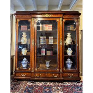 Large 19th Century Rosewood And Palisander Library 