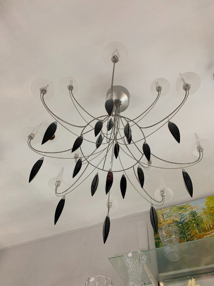 Baccarat Crystal Feather Chandelier-photo-3