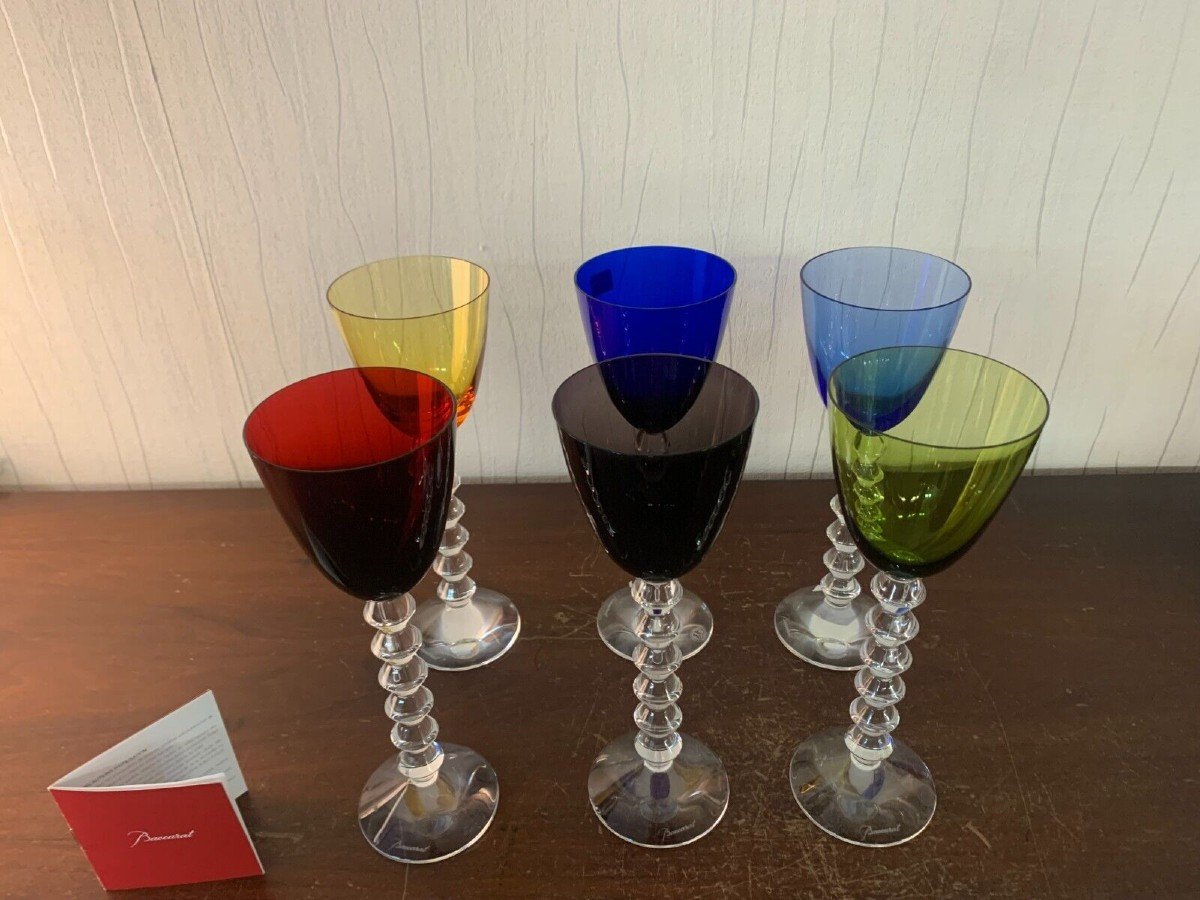 6 Vega Baccarat Wine Glasses-photo-2