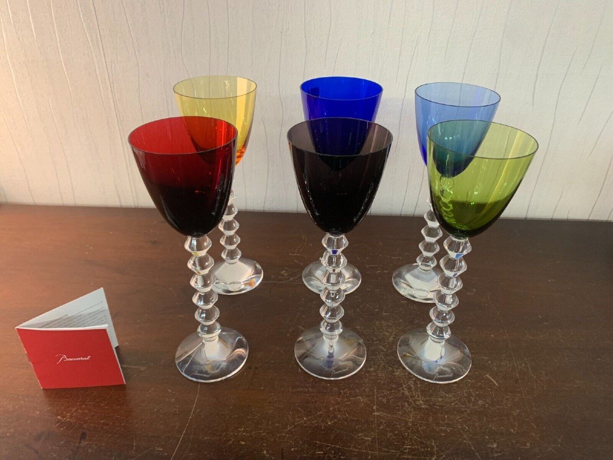 6 Vega Baccarat Wine Glasses-photo-4