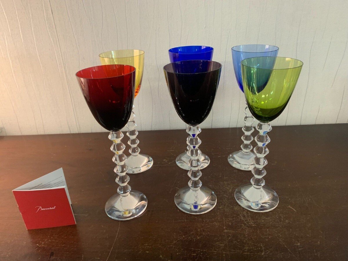 6 Vega Baccarat Wine Glasses-photo-3