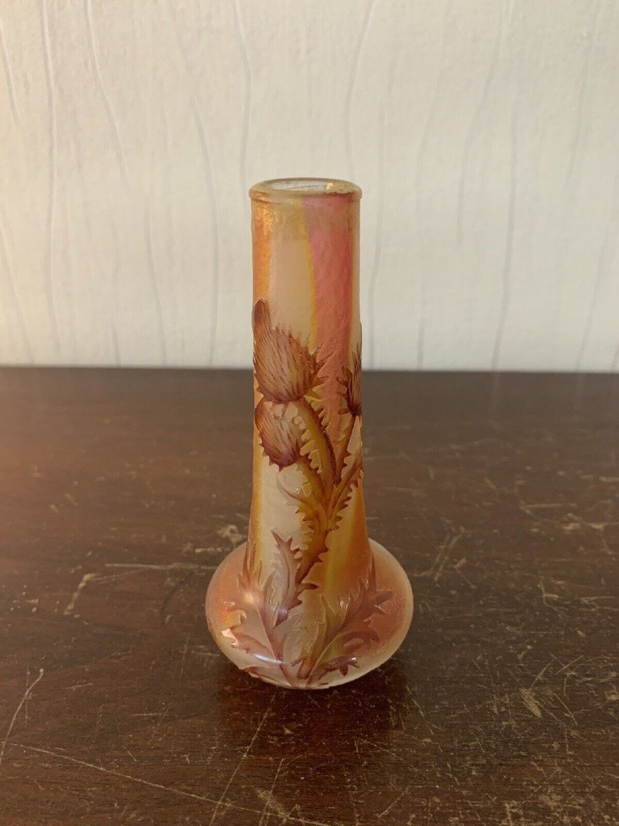 Daum Thistle Vase