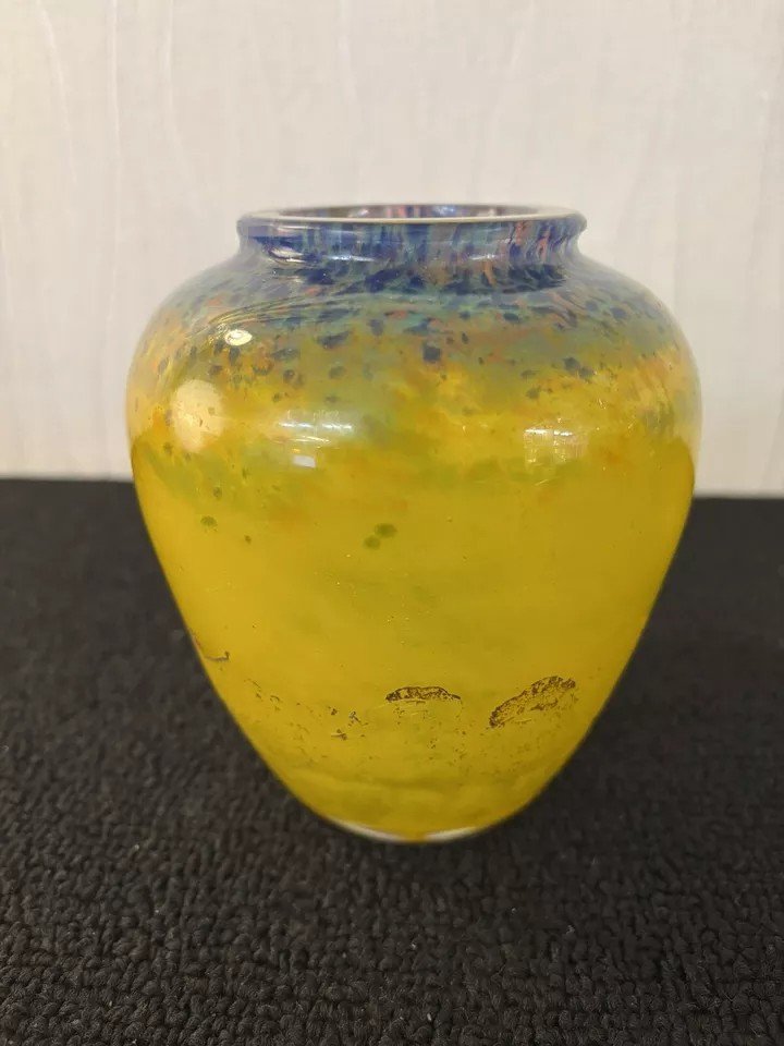 VASE PATE DE VERRE MULLER FRERES LUNEVILLE-photo-3