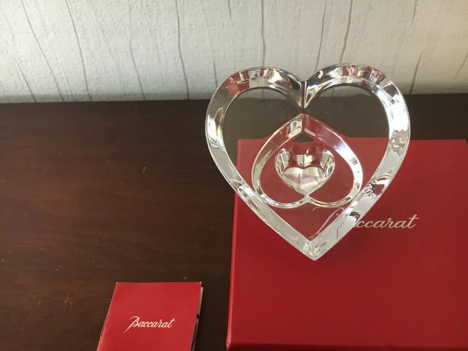 COEUR ENTRELACE EN CRISTAL DE BACCARAT-photo-1