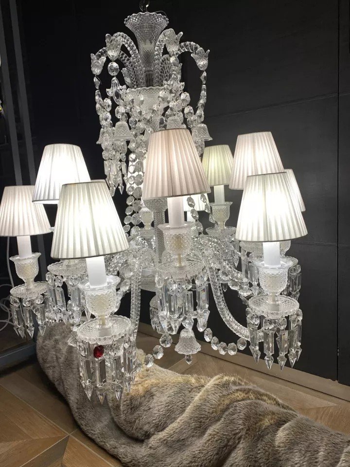 LUSTRE ZENITH 12 LUMIERES EN CRISTAL DE BACCARAT-photo-4