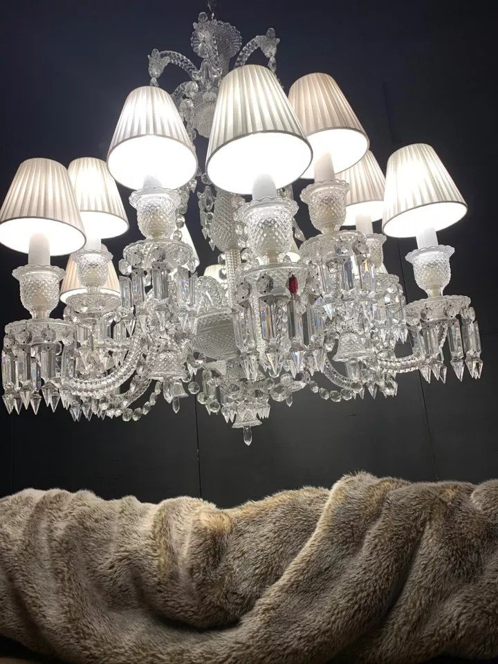 Zenith 12 Lights Chandelier In Baccarat Crystal-photo-5